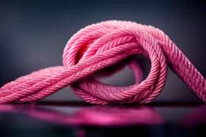 pink bondage rope - bdsm kit item