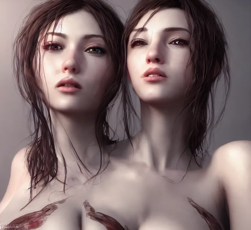 beautiful Siamese twin women