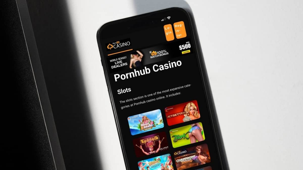 Casino app on a phone