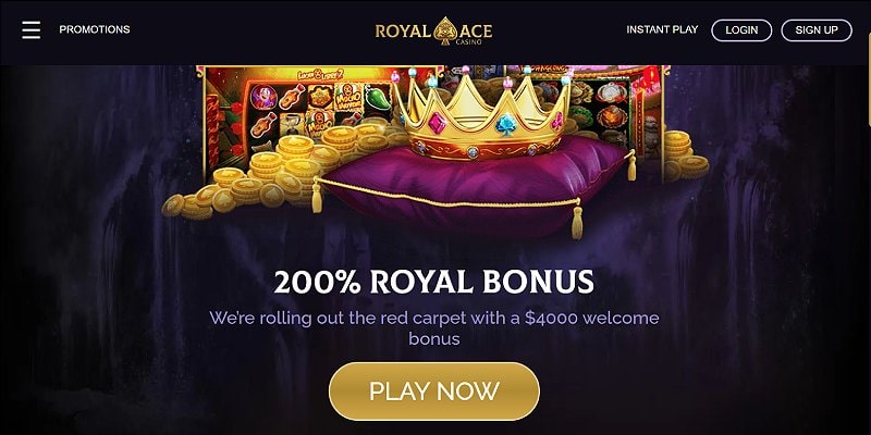 Royal Ace Casino welcome bonus