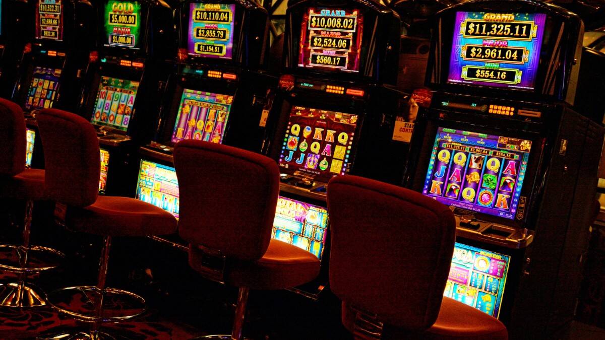 Slot machines at a casino