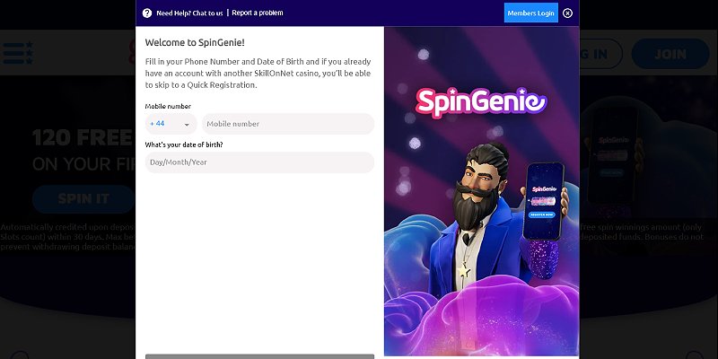 SpinGenie Signup